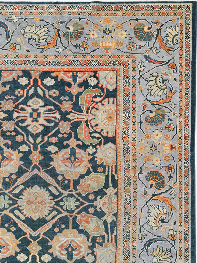 Antique Persian Mahal Room Size Carpet, No.31942 - Galerie Shabab