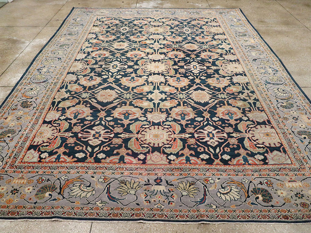 Antique Persian Mahal Room Size Carpet, No.31942 - Galerie Shabab