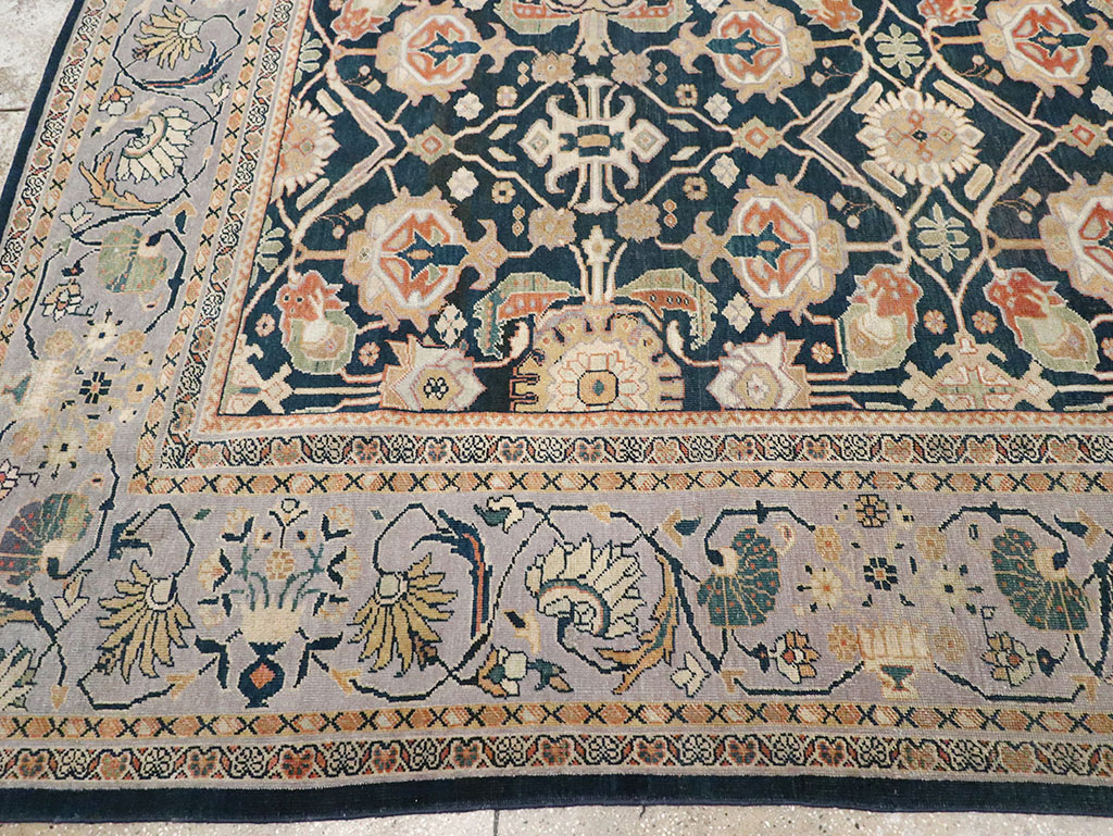 Antique Persian Mahal Room Size Carpet, No.31942 - Galerie Shabab