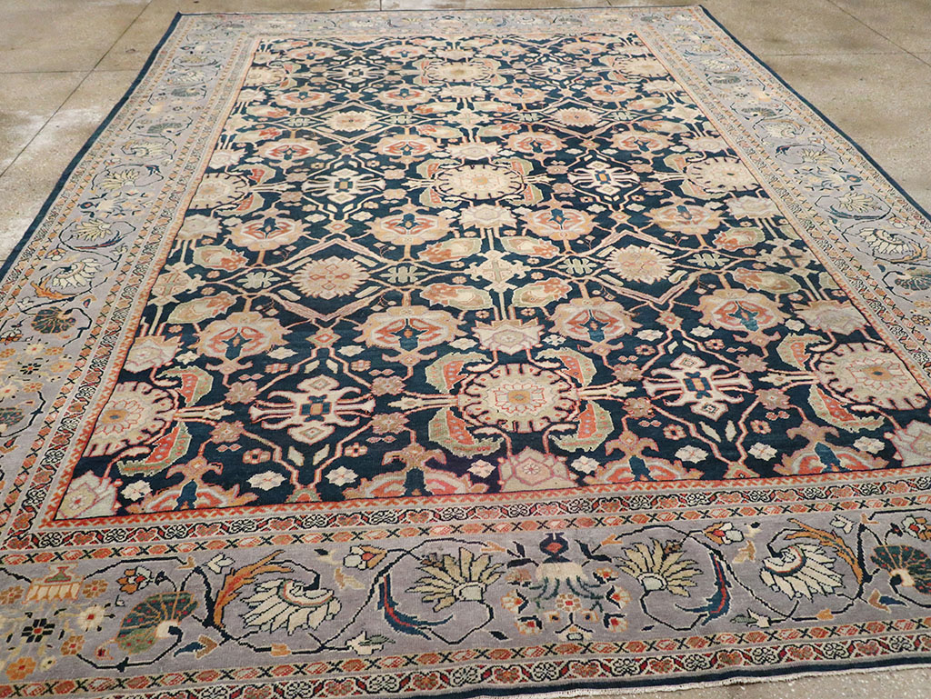 Antique Persian Mahal Room Size Carpet, No.31942 - Galerie Shabab