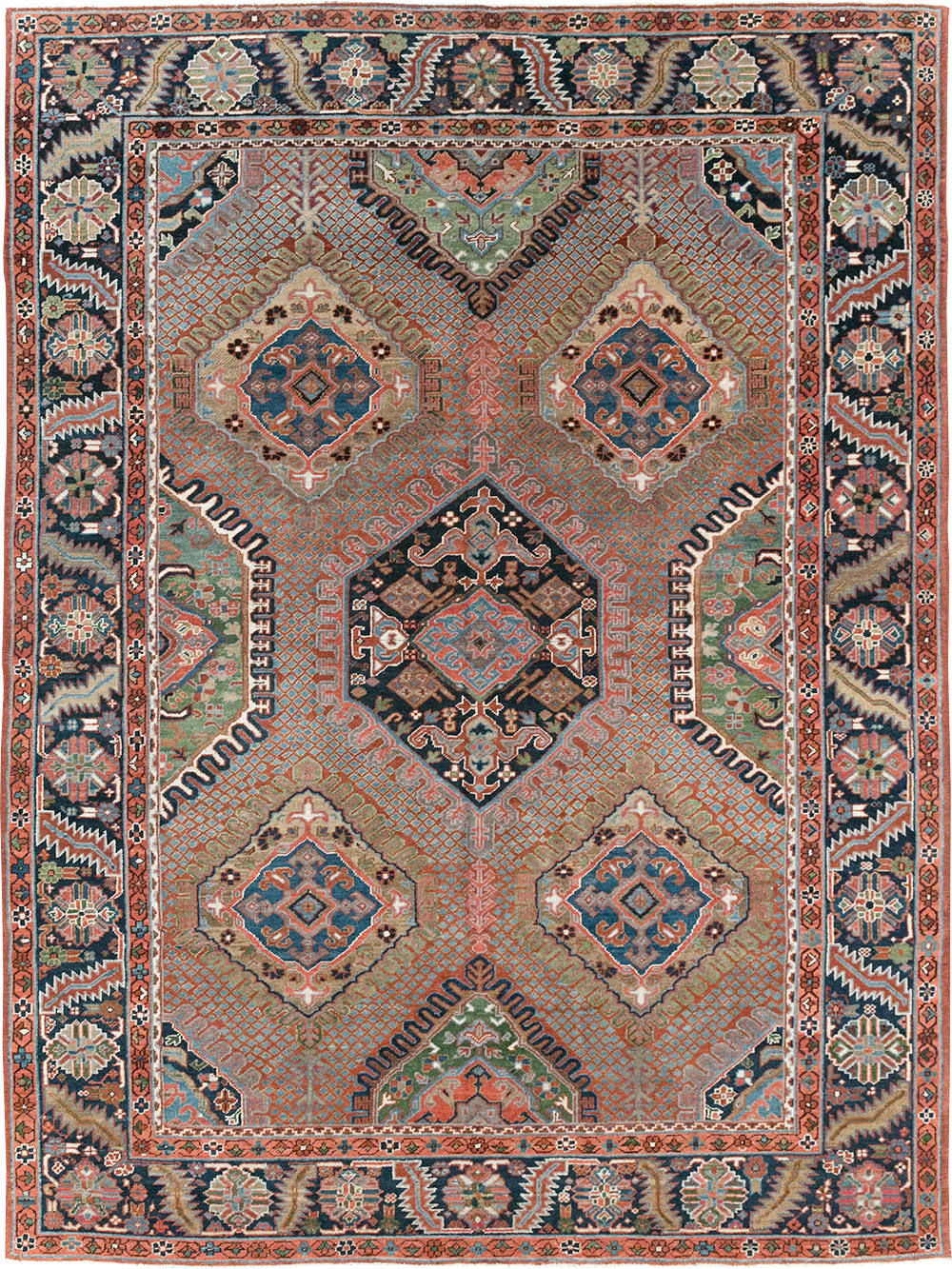 Antique Persian Heriz Carpet, No.31944 - Galerie Shabab
