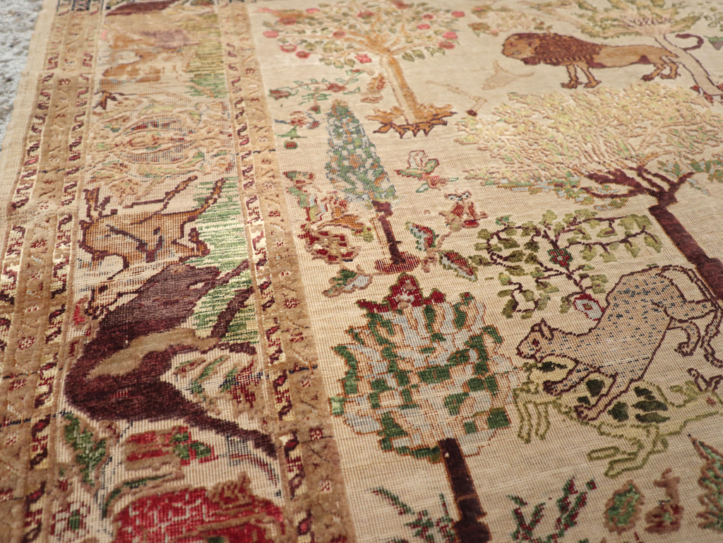 Antique Pictorial Kayseri Rug, No.31951 - Galerie Shabab
