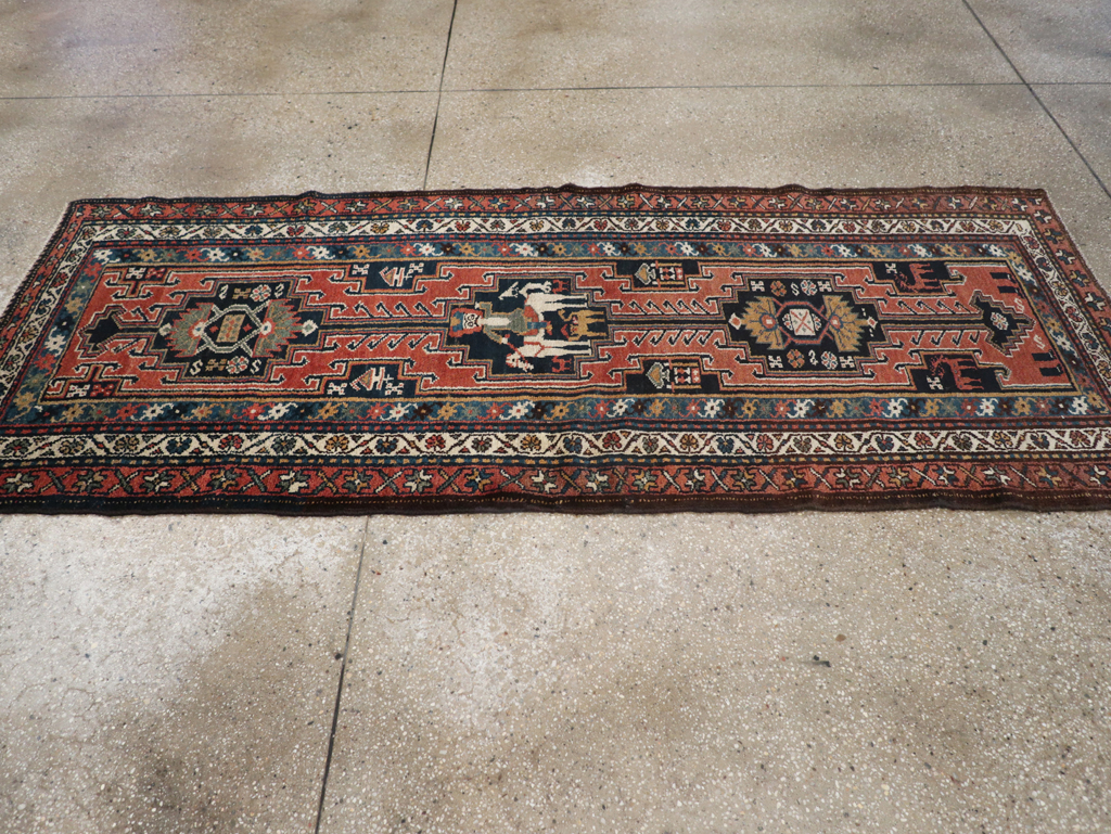 Antique Persian Kurdish Pictorial Rug, No.31953 - Galerie Shabab
