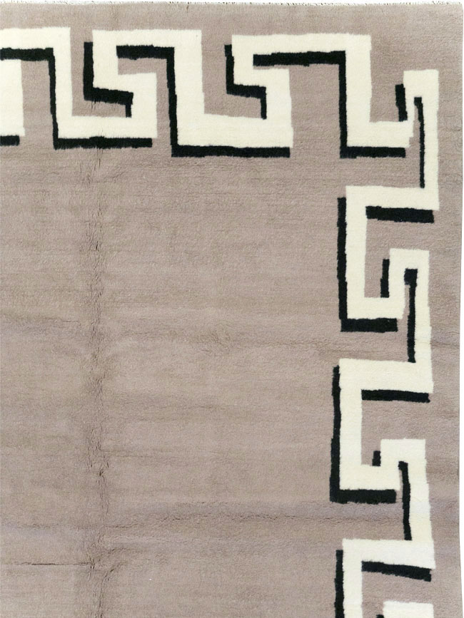 Modern Turkish Art Deco Carpet in the style of Christian Berard, No.31958 - Galerie Shabab