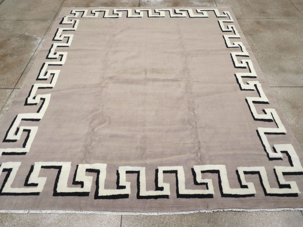 Modern Turkish Art Deco Carpet in the style of Christian Berard, No.31958 - Galerie Shabab