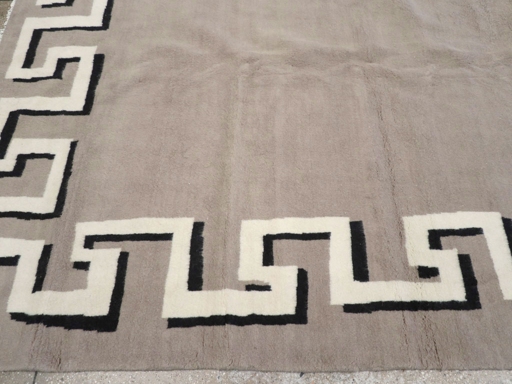 Modern Turkish Art Deco Carpet in the style of Christian Berard, No.31958 - Galerie Shabab