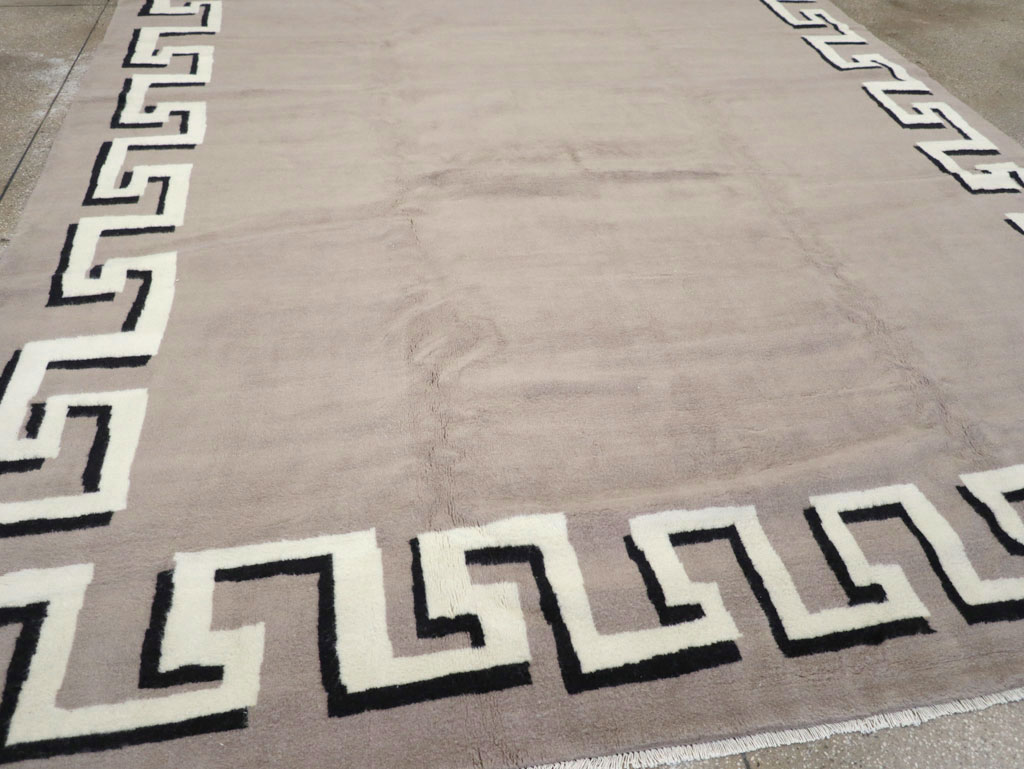 Modern Turkish Art Deco Carpet in the style of Christian Berard, No.31958 - Galerie Shabab