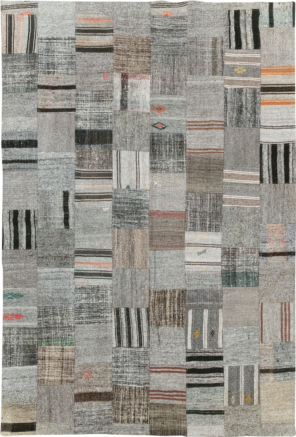 Contemporary Turkish Flatweave Small Room Size Carpet, No.31962 - Galerie Shabab