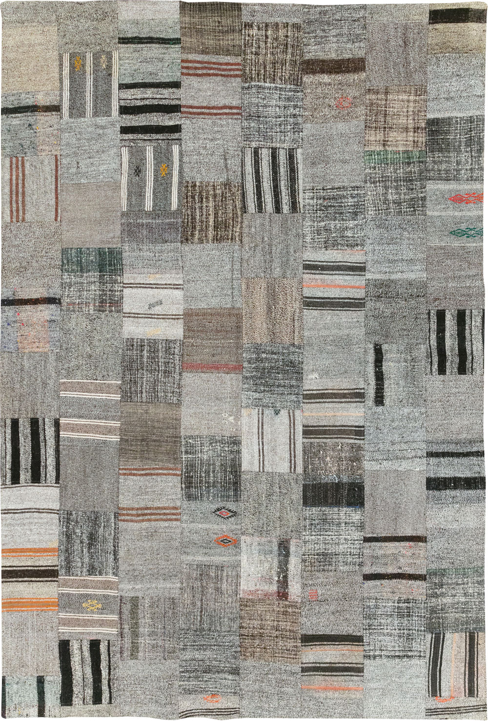 Contemporary Turkish Flatweave Small Room Size Carpet, No.31962 - Galerie Shabab