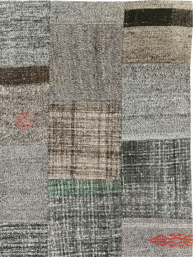 Contemporary Turkish Flatweave Small Room Size Carpet, No.31962 - Galerie Shabab