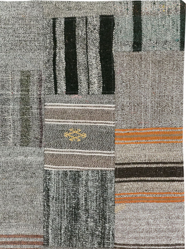 Contemporary Turkish Flatweave Small Room Size Carpet, No.31962 - Galerie Shabab