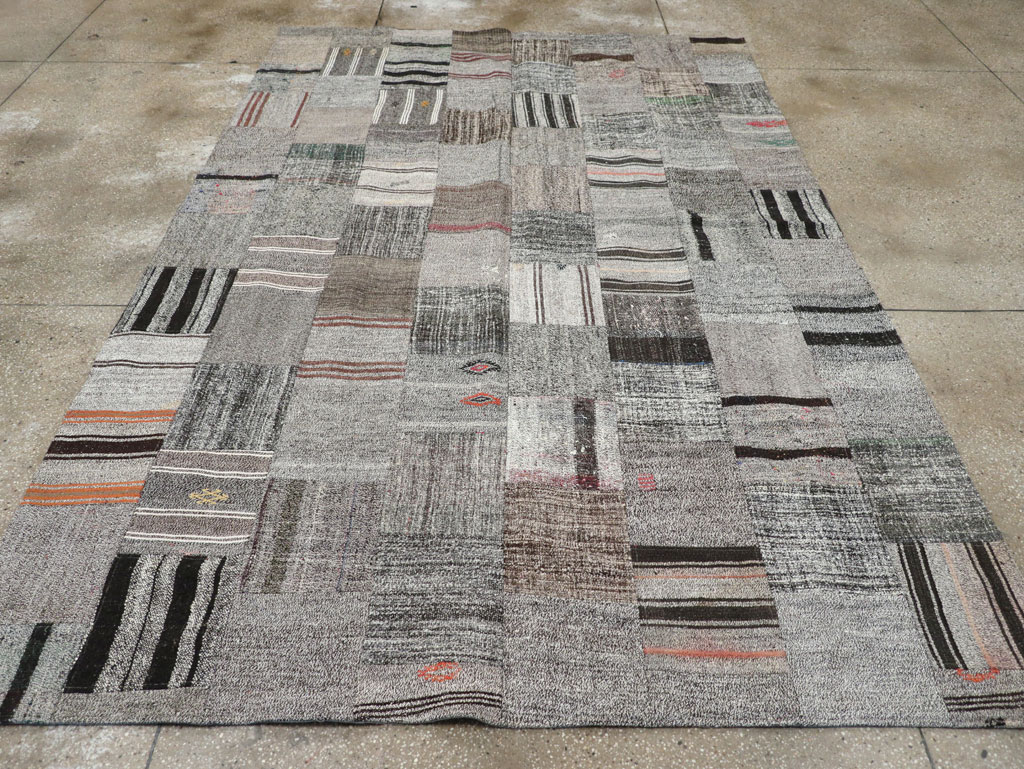 Contemporary Turkish Flatweave Small Room Size Carpet, No.31962 - Galerie Shabab