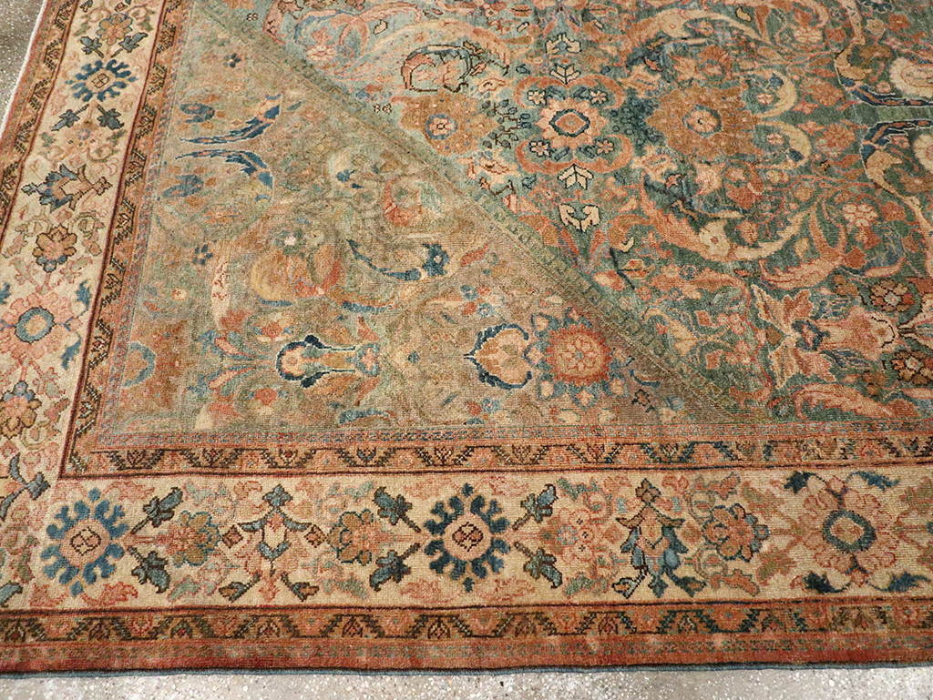 Antique Persian Mahal Room Size Carpet, No.31964 - Galerie Shabab