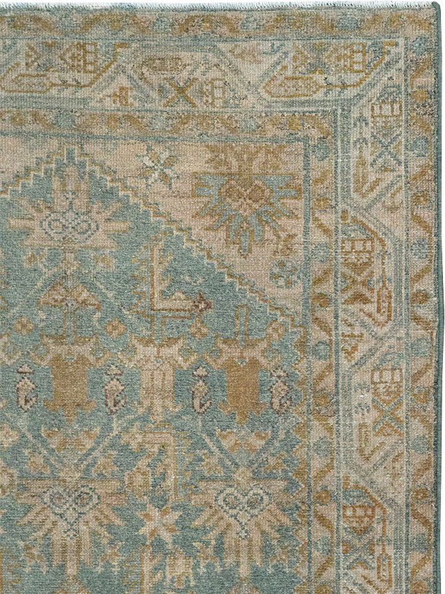 Vintage Persian Malayer Throw Rug, No.31967 - Galerie Shabab