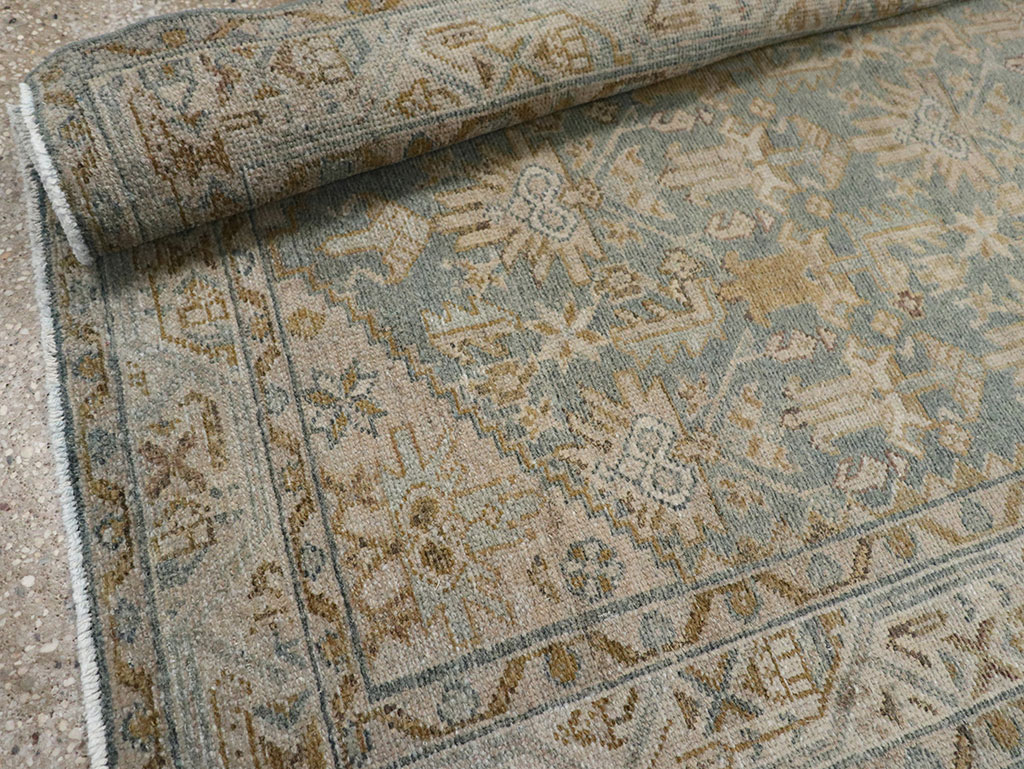 Vintage Persian Malayer Throw Rug, No.31967 - Galerie Shabab