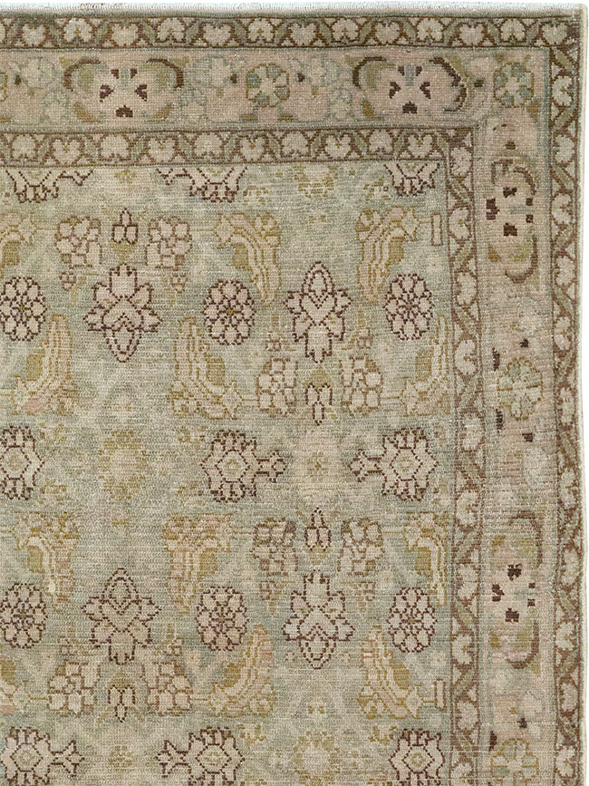 Vintage Persian Malayer Throw Rug, No.31969 - Galerie Shabab