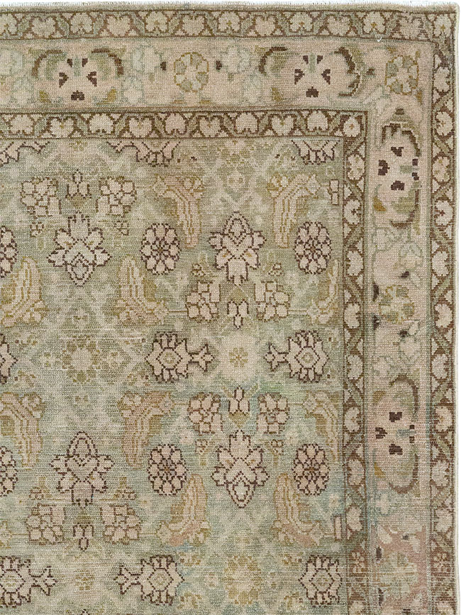 Vintage Persian Malayer Throw Rug, No.31969 - Galerie Shabab