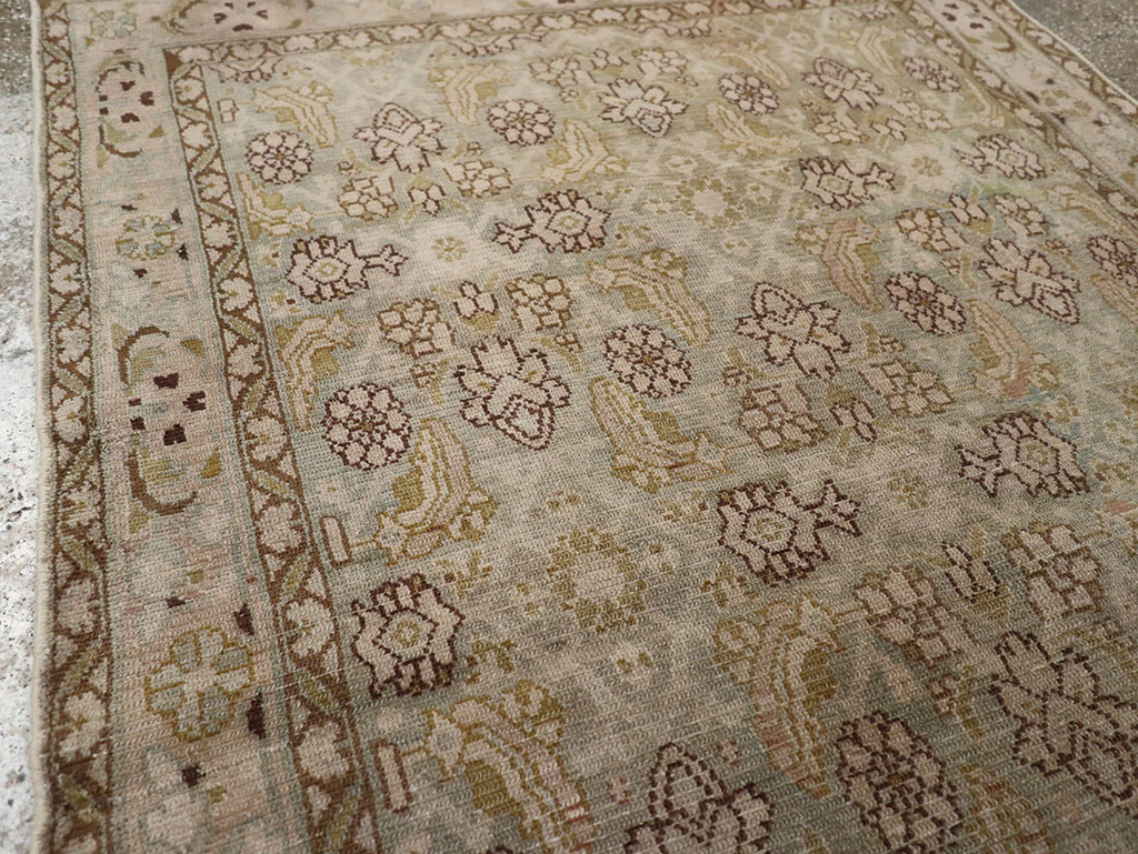 Vintage Persian Malayer Throw Rug, No.31969 - Galerie Shabab