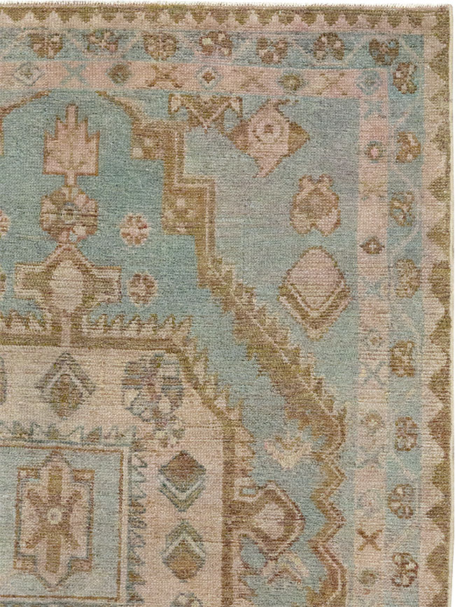 Vintage Persian Malayer Throw Rug, No.31970 - Galerie Shabab