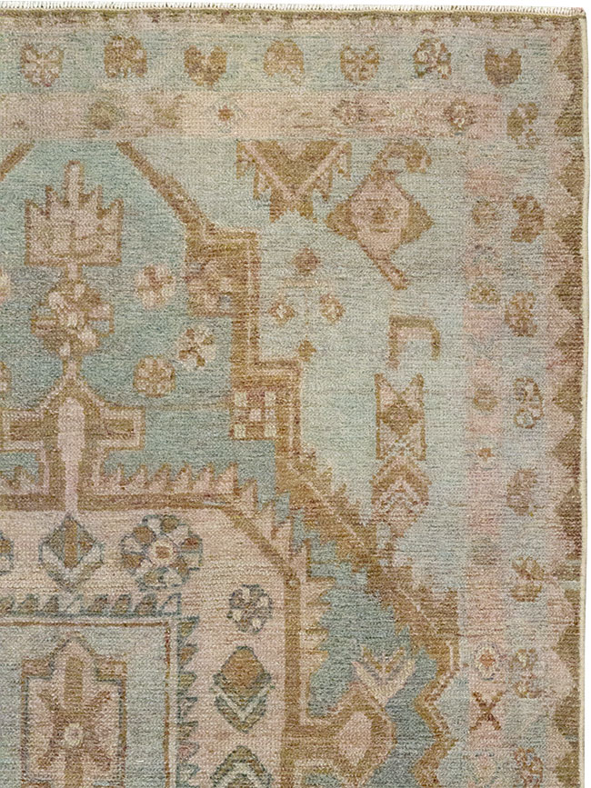 Vintage Persian Malayer Throw Rug, No.31970 - Galerie Shabab