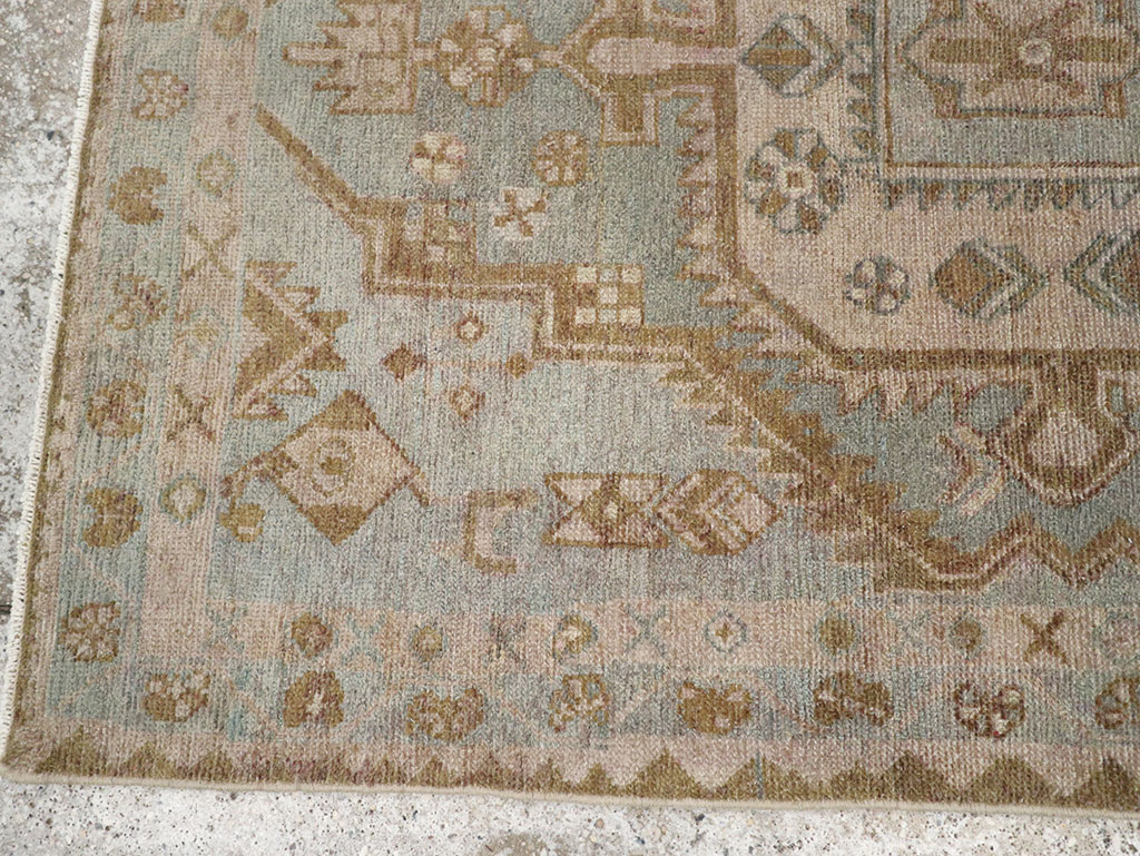 Vintage Persian Malayer Throw Rug, No.31970 - Galerie Shabab