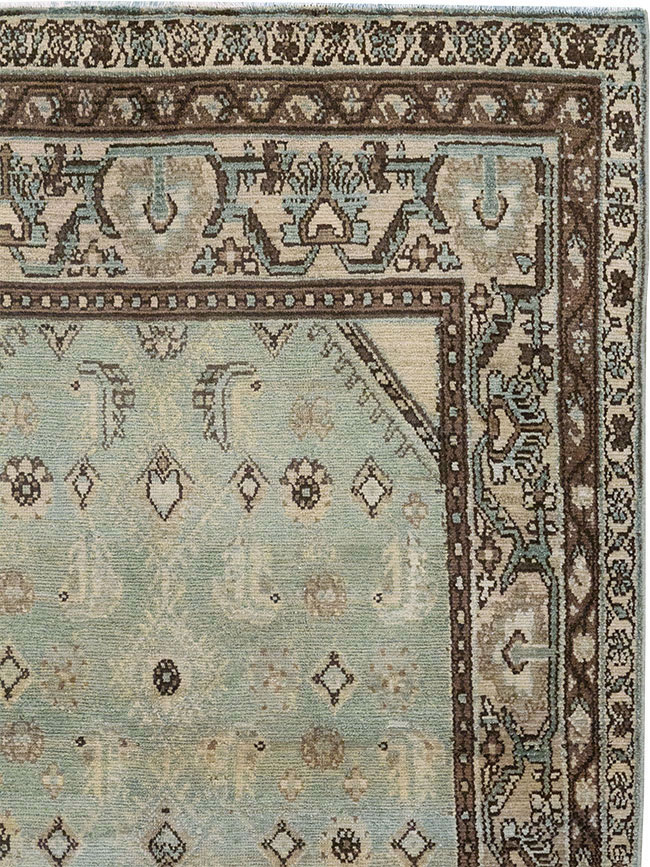 Vintage Persian Malayer Throw Rug, No.31973 - Galerie Shabab