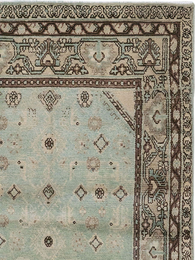 Vintage Persian Malayer Throw Rug, No.31973 - Galerie Shabab