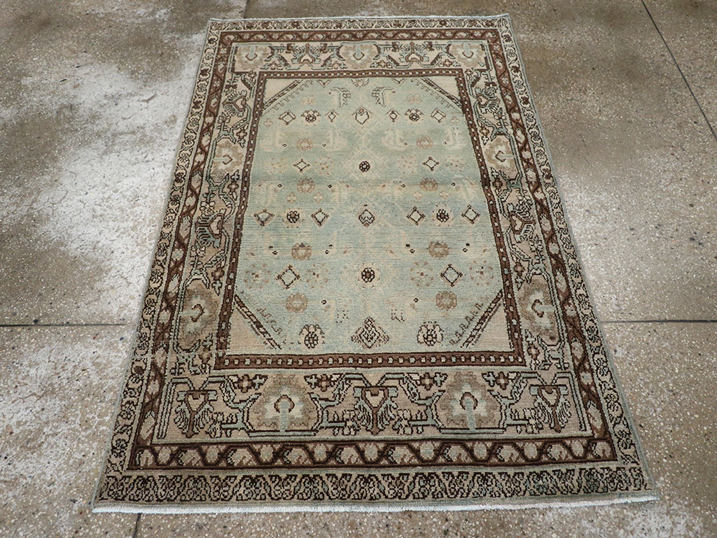 Vintage Persian Malayer Throw Rug, No.31973 - Galerie Shabab