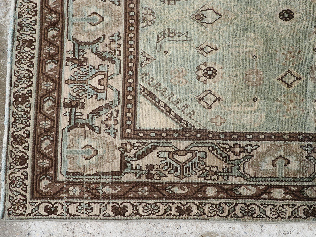 Vintage Persian Malayer Throw Rug, No.31973 - Galerie Shabab