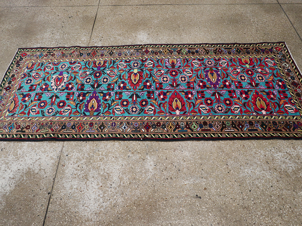 Vintage Persian Malayer Throw Rug, No.31975 - Galerie Shabab