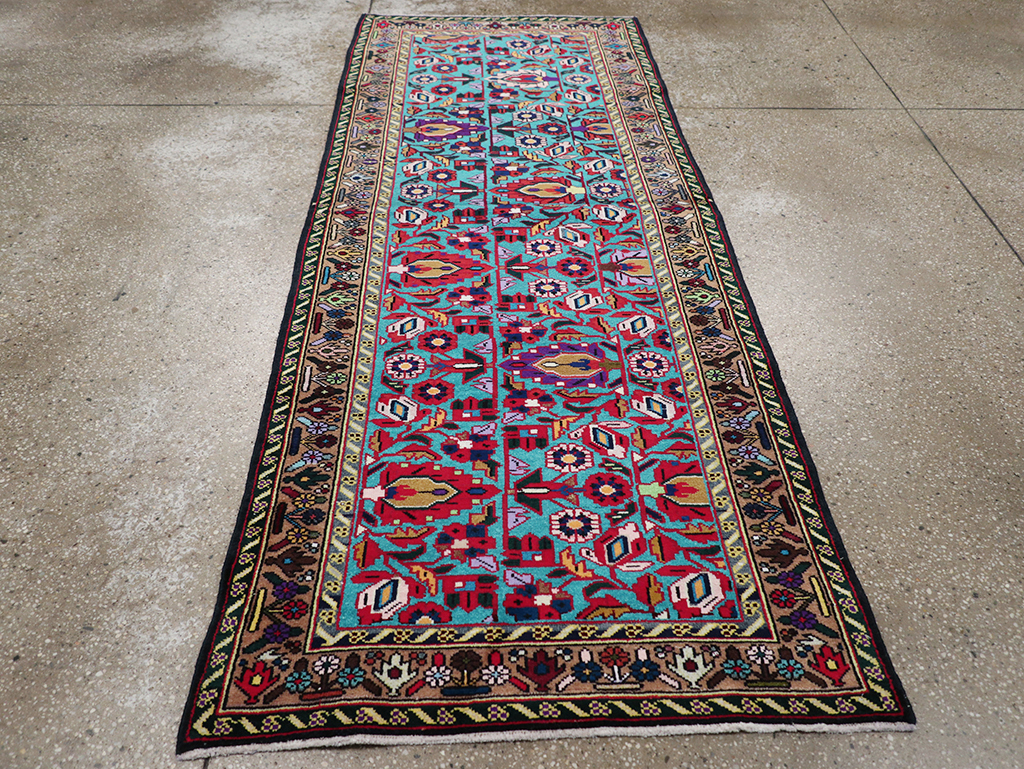 Vintage Persian Malayer Throw Rug, No.31975 - Galerie Shabab