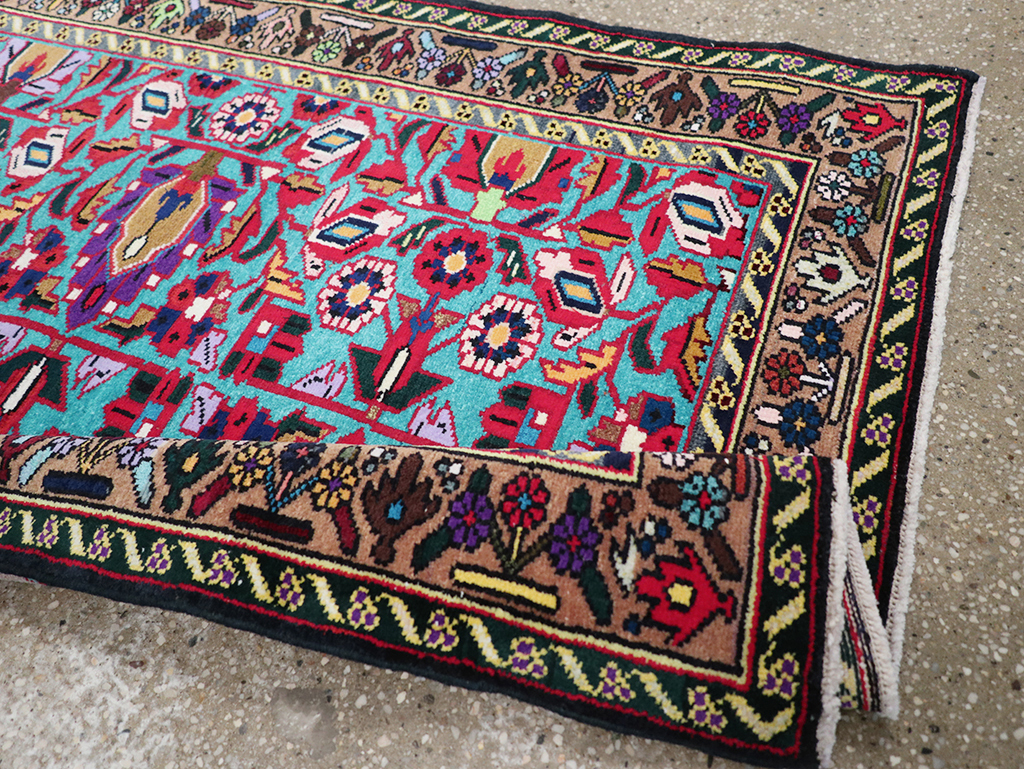 Vintage Persian Malayer Throw Rug, No.31975 - Galerie Shabab