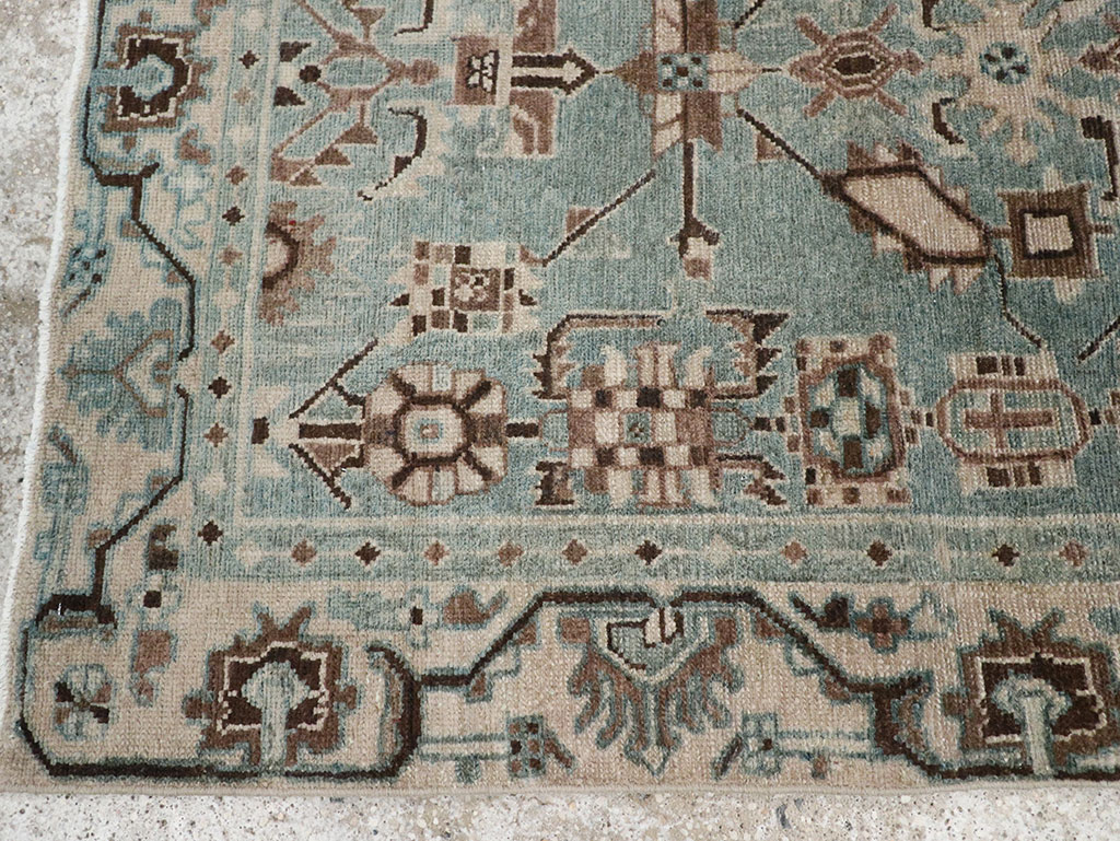 Vintage Persian Malayer Throw Rug, No.31976 - Galerie Shabab