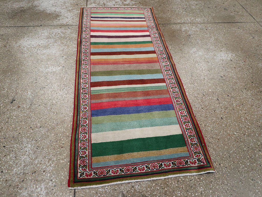 Vintage Persian Mahal Throw Rug, No.31978 - Galerie Shabab