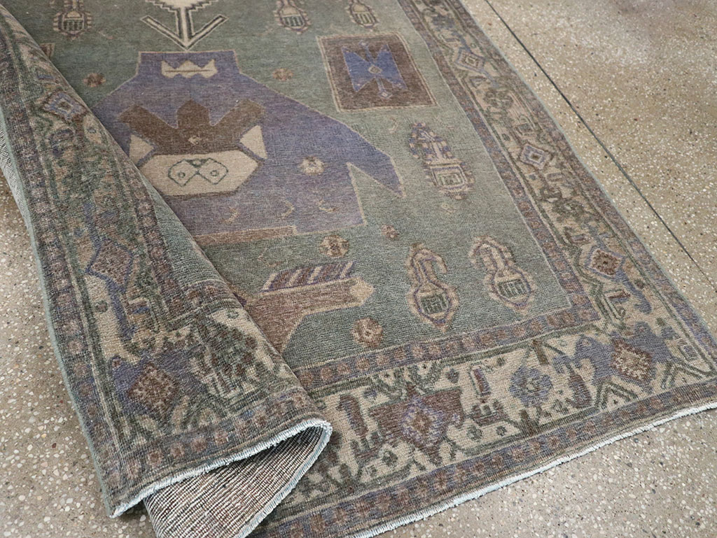Vintage Persian Bidjar Runner, No.31979 - Galerie Shabab