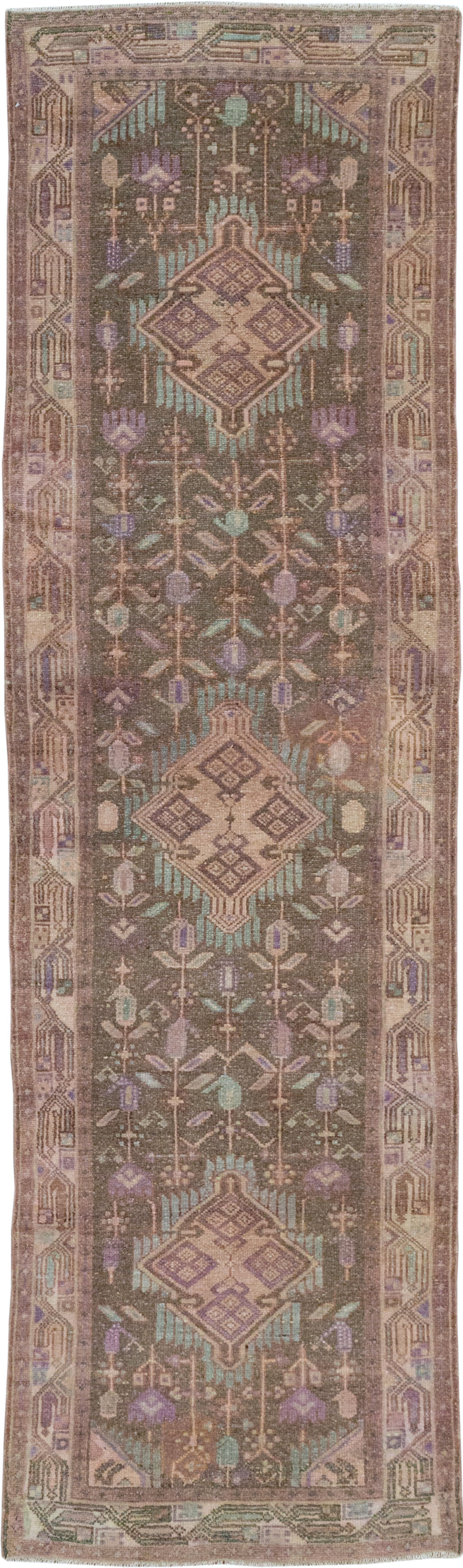 Vintage Persian Malayer Runner, No.31980 - Galerie Shabab
