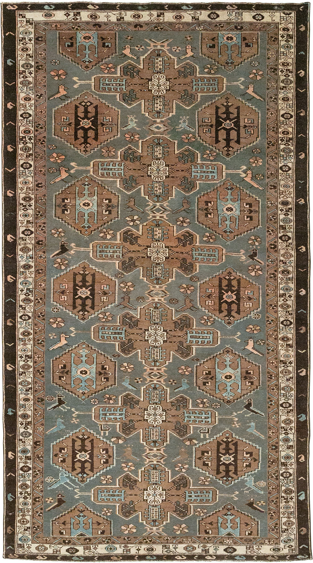 Antique Persian Malayer Accent Rug, No.31982 - Galerie Shabab