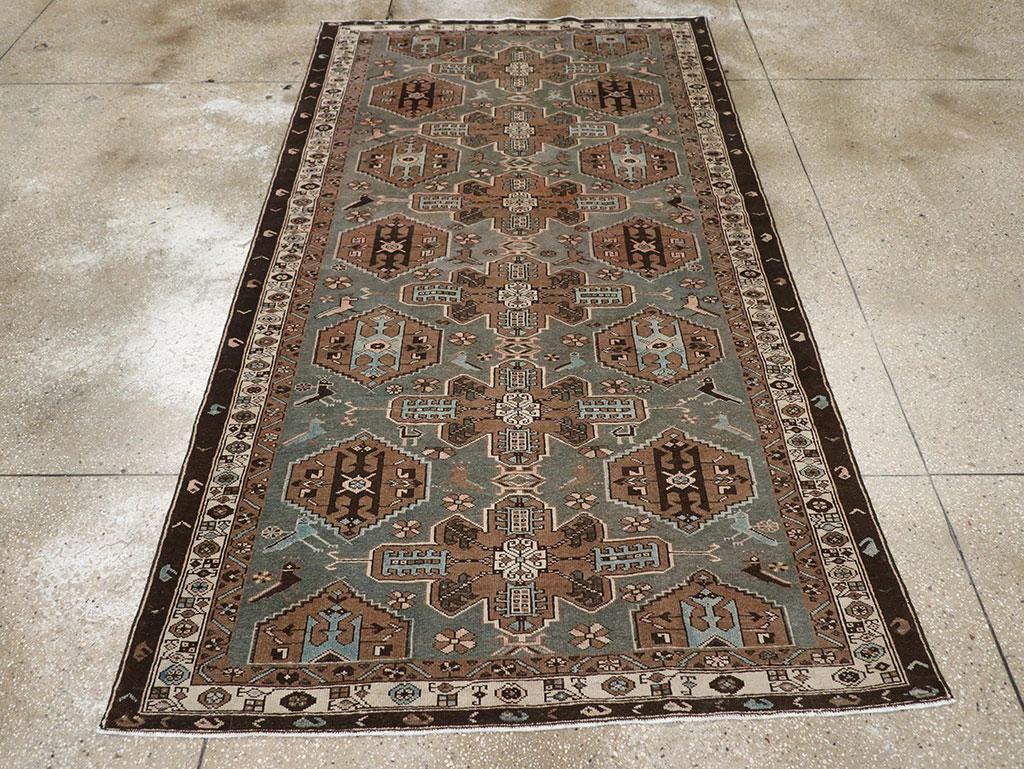 Antique Persian Malayer Accent Rug, No.31982 - Galerie Shabab