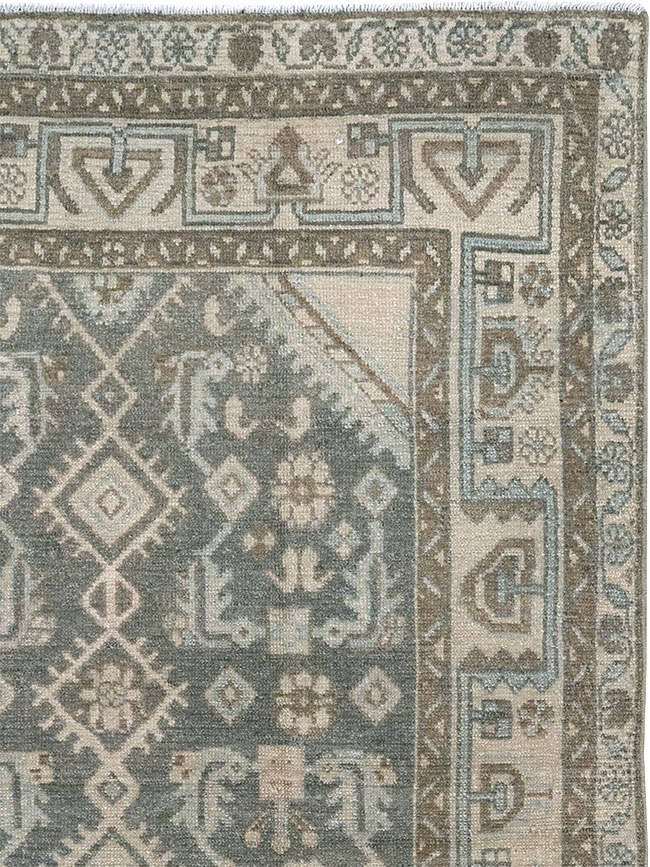 Vintage Persian Malayer Throw Rug (Pair: 1 of 2), No.31983 - Galerie Shabab