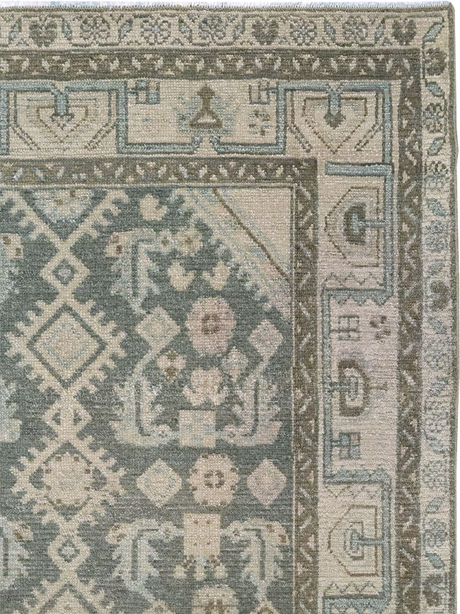 Vintage Persian Malayer Throw Rug (Pair: 1 of 2), No.31983 - Galerie Shabab