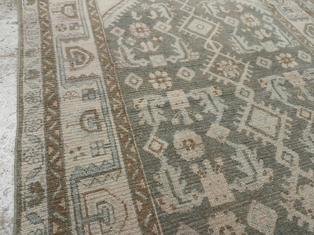Vintage Persian Malayer Throw Rug (Pair: 1 of 2), No.31983 - Galerie Shabab