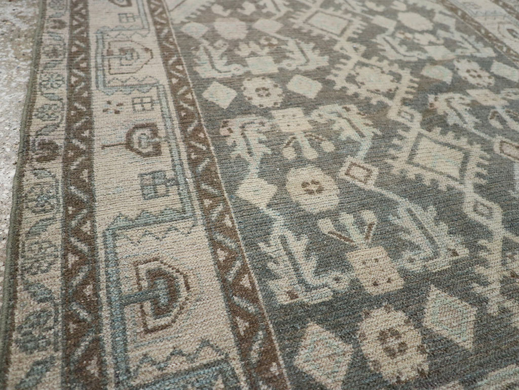 Vintage Persian Malayer Throw Rug (Pair: 2 of 2), No.31984 - Galerie Shabab