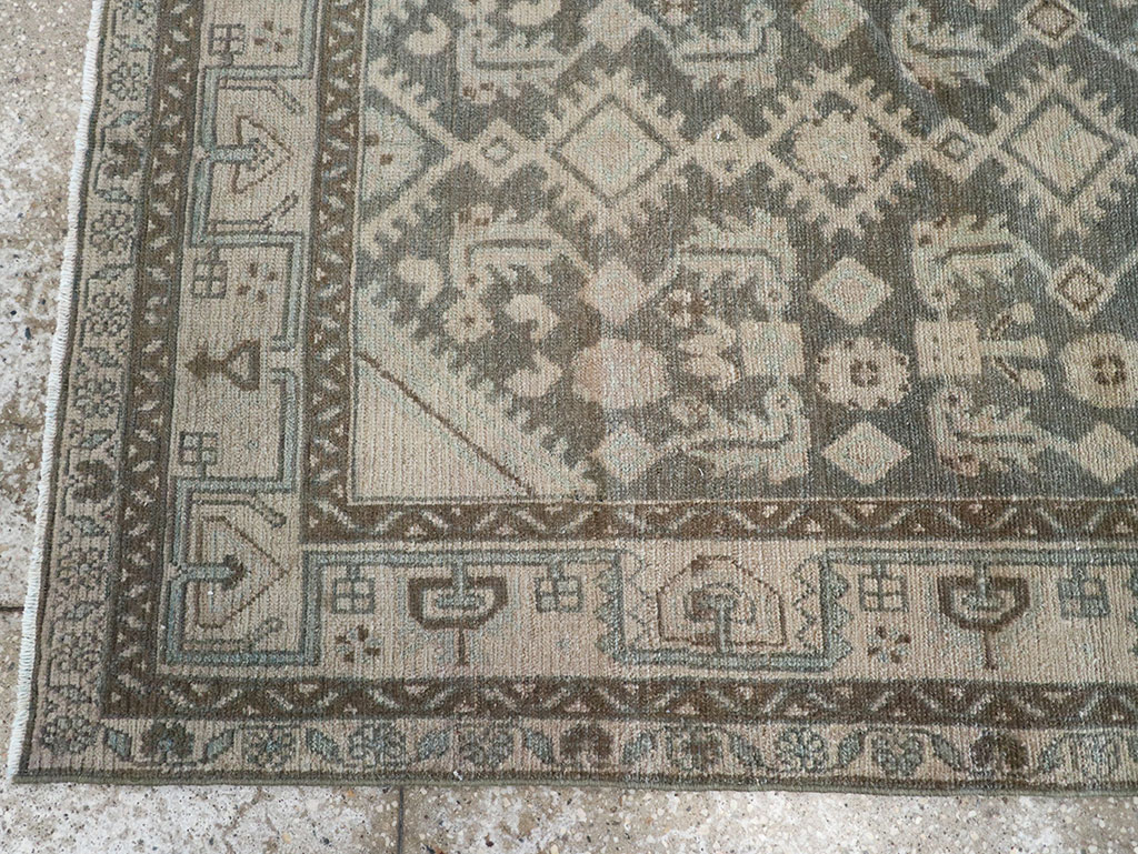 Vintage Persian Malayer Throw Rug (Pair: 2 of 2), No.31984 - Galerie Shabab