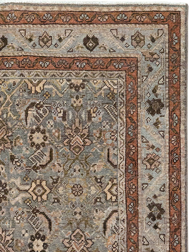 Antique Persian Tabriz Throw Rug, No.31985 - Galerie Shabab