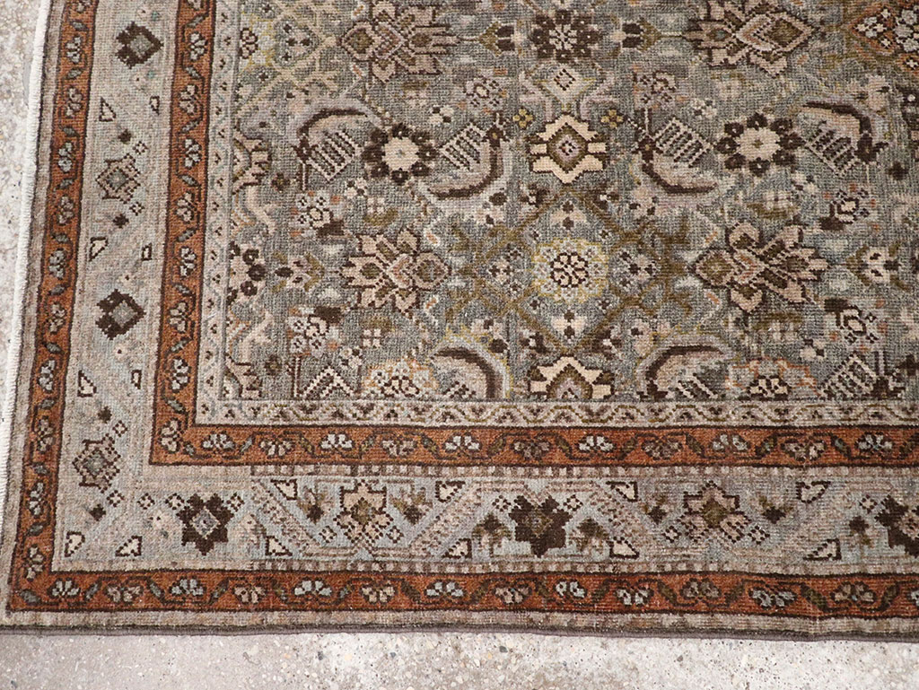 Antique Persian Tabriz Throw Rug, No.31985 - Galerie Shabab