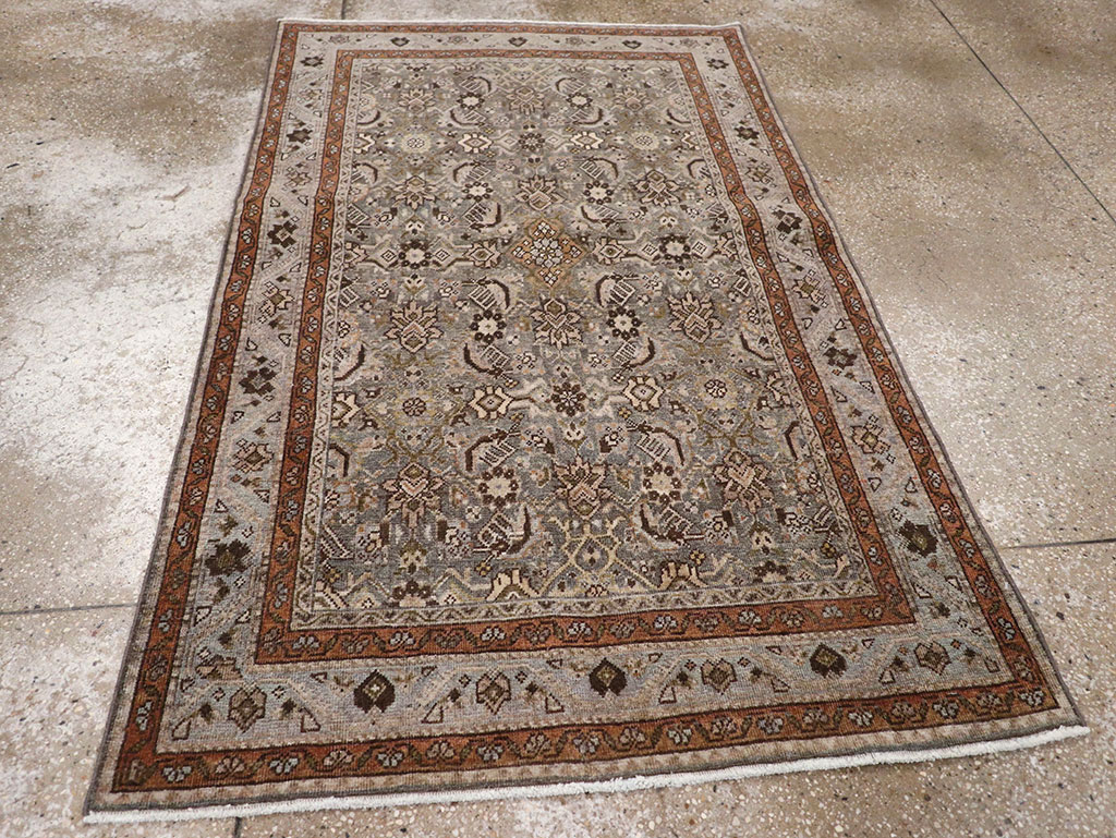 Antique Persian Tabriz Throw Rug, No.31985 - Galerie Shabab