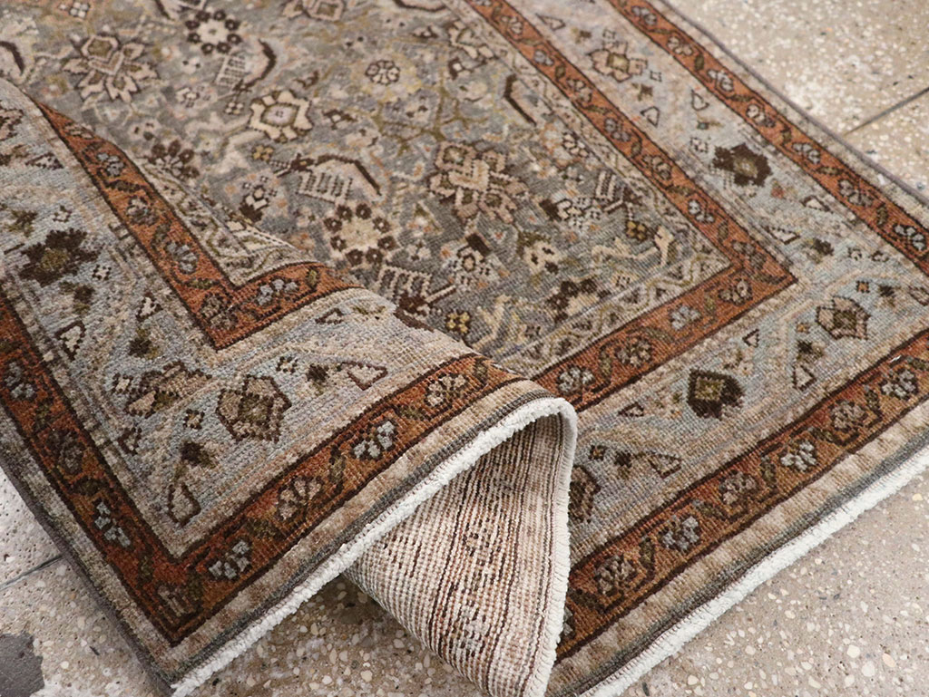 Antique Persian Tabriz Throw Rug, No.31985 - Galerie Shabab