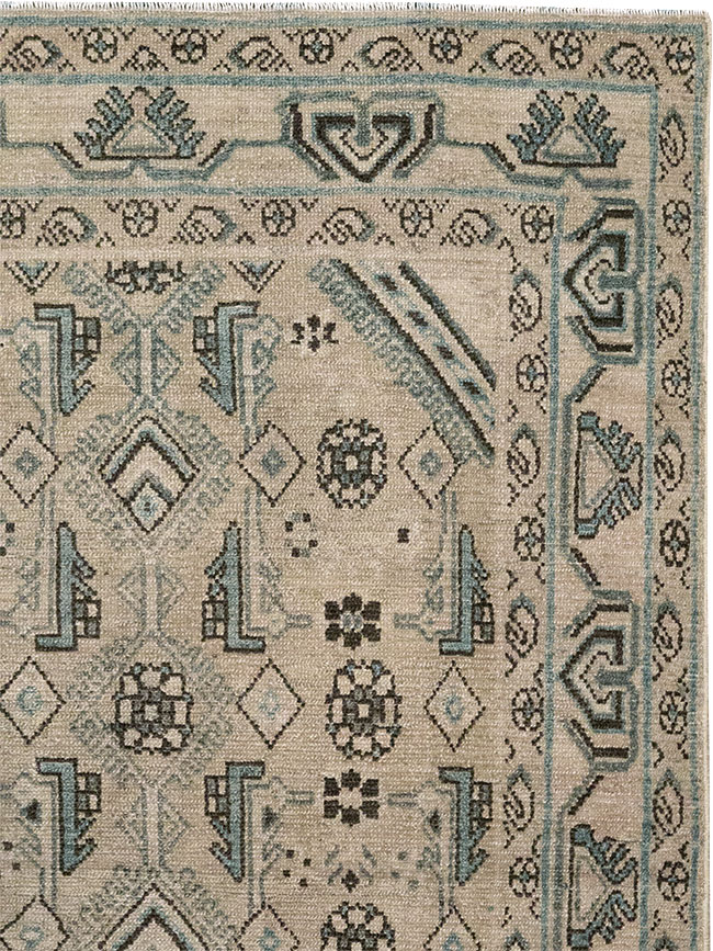 Vintage Persian Malayer Throw Rug (Pair: 2 of 2), No.31986 - Galerie Shabab