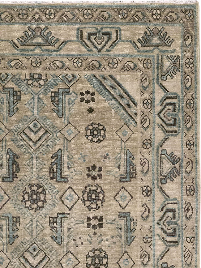 Vintage Persian Malayer Throw Rug (Pair: 2 of 2), No.31986 - Galerie Shabab