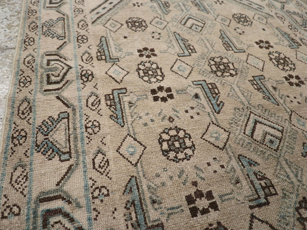 Vintage Persian Malayer Throw Rug (Pair: 2 of 2), No.31986 - Galerie Shabab